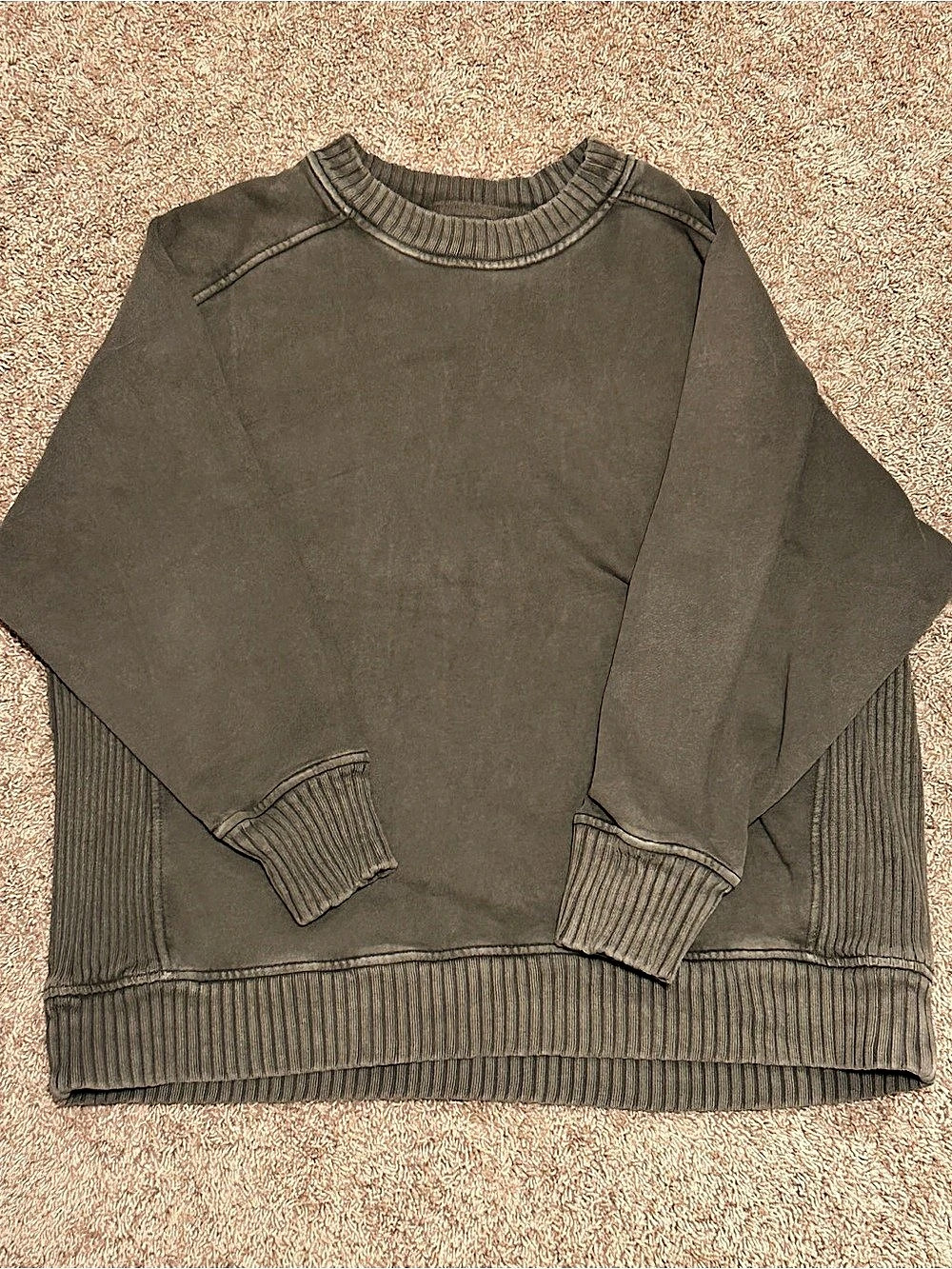 Aerie Down to Earth Sweatshirt Olive Green (Women’s S)